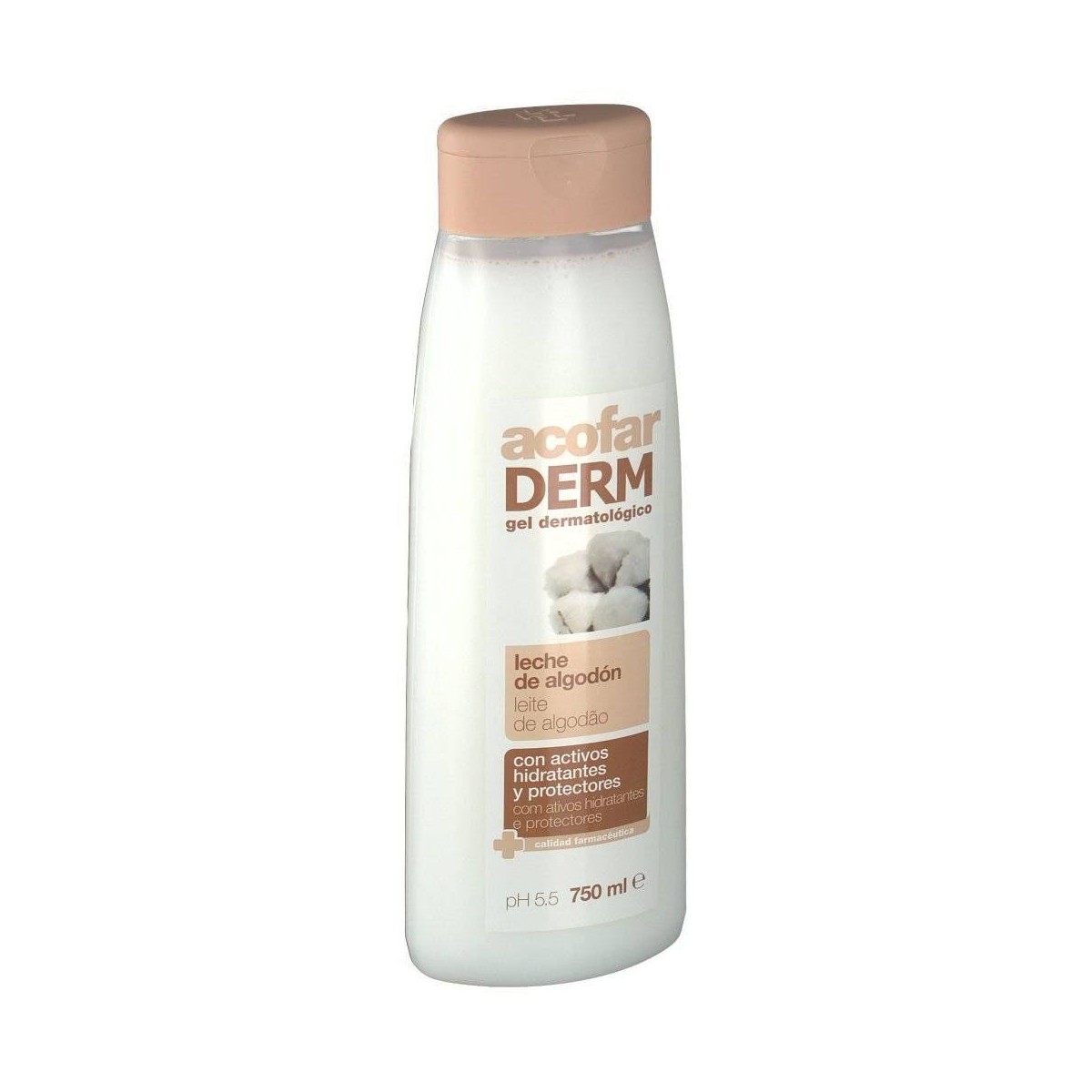 acofarderm gel leche de algodon 750 ml
