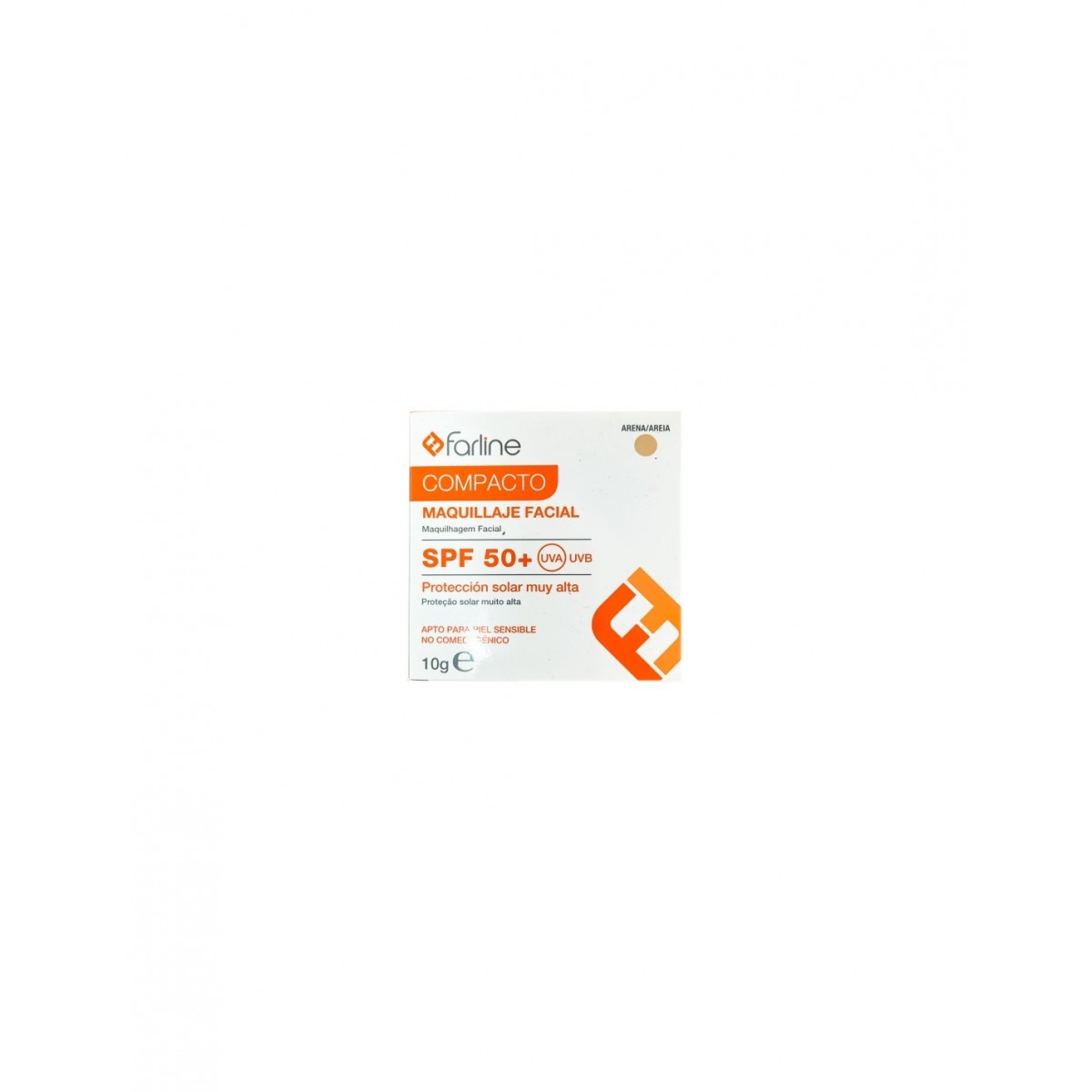 Farline Polvos Compactos Spf 50 10 G Color Arena