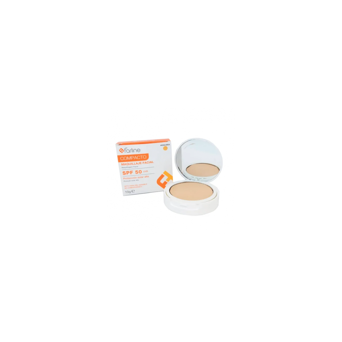 Farline Polvos Compactos Spf 50 10 G Color Arena
