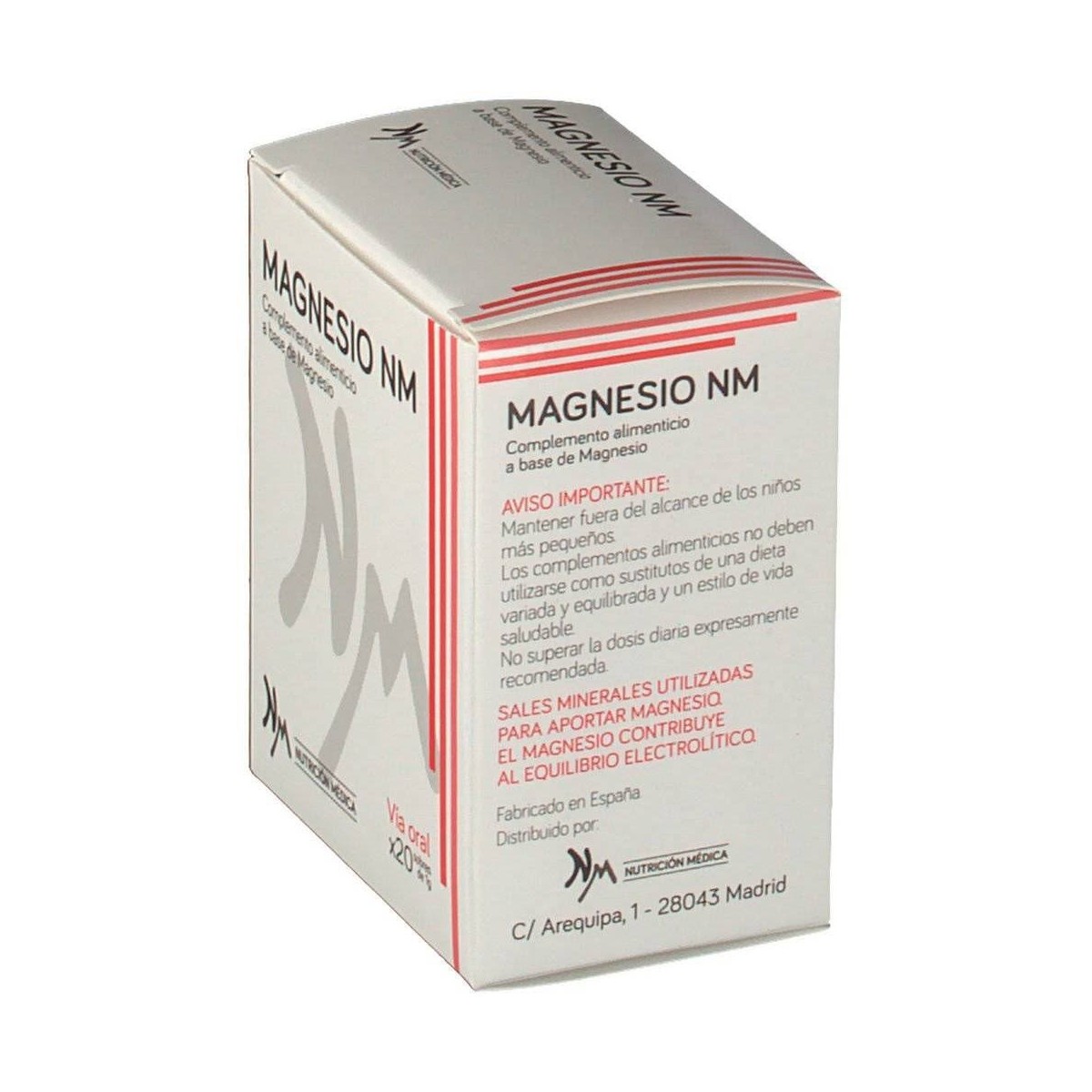 magnesio nm 20 sobres 1 gramo
