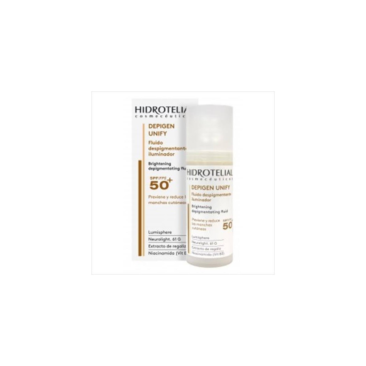 hidrotelial depigen unify spf50 despigmentante 50ml