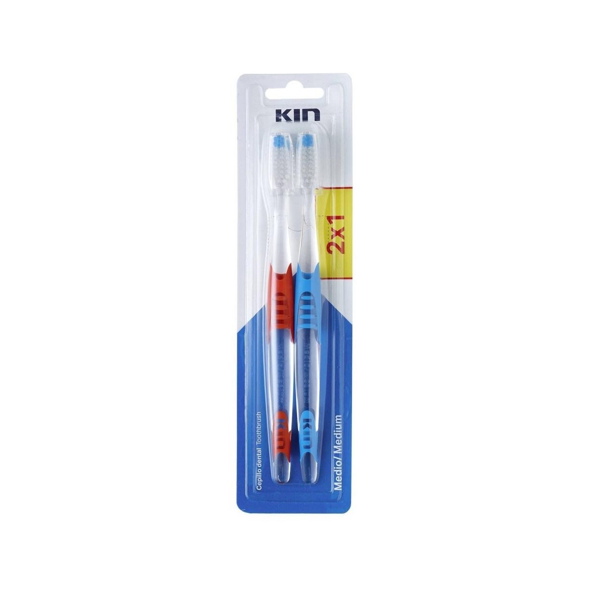 kin cepillo dental medio 2x1