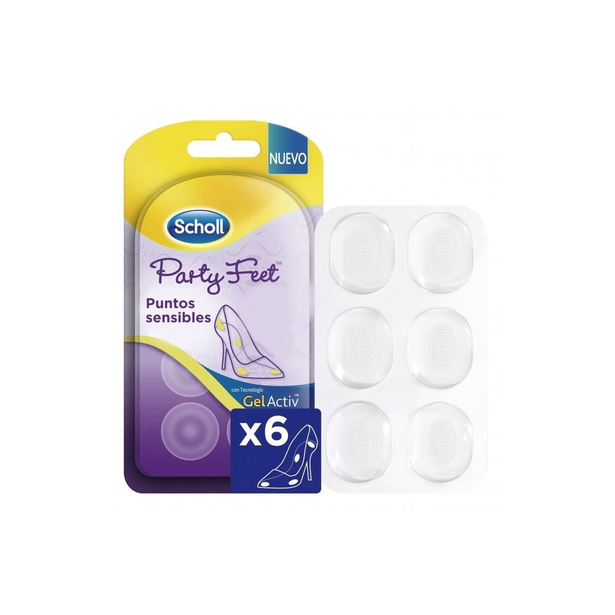 scholl party feet puntos sensibles