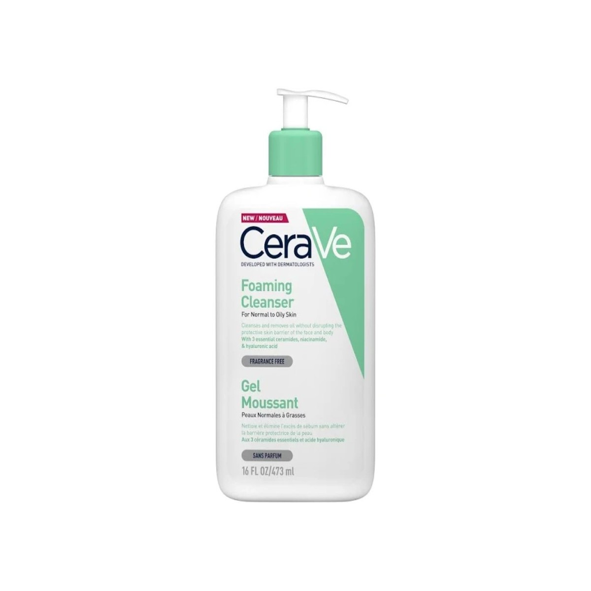 cerave gel limpiador espumoso 473 ml
