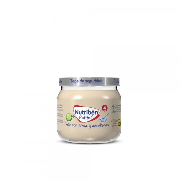 nutriben potito pollo con arroz y zanahoria 120gr